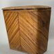 Pencil reed rattan bamboo chest or trunk, 1950s-1960s