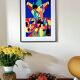 Art poster, signed and numbered by the artist, Couleurs et Fête