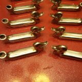 12 metal chrome duck knife holders