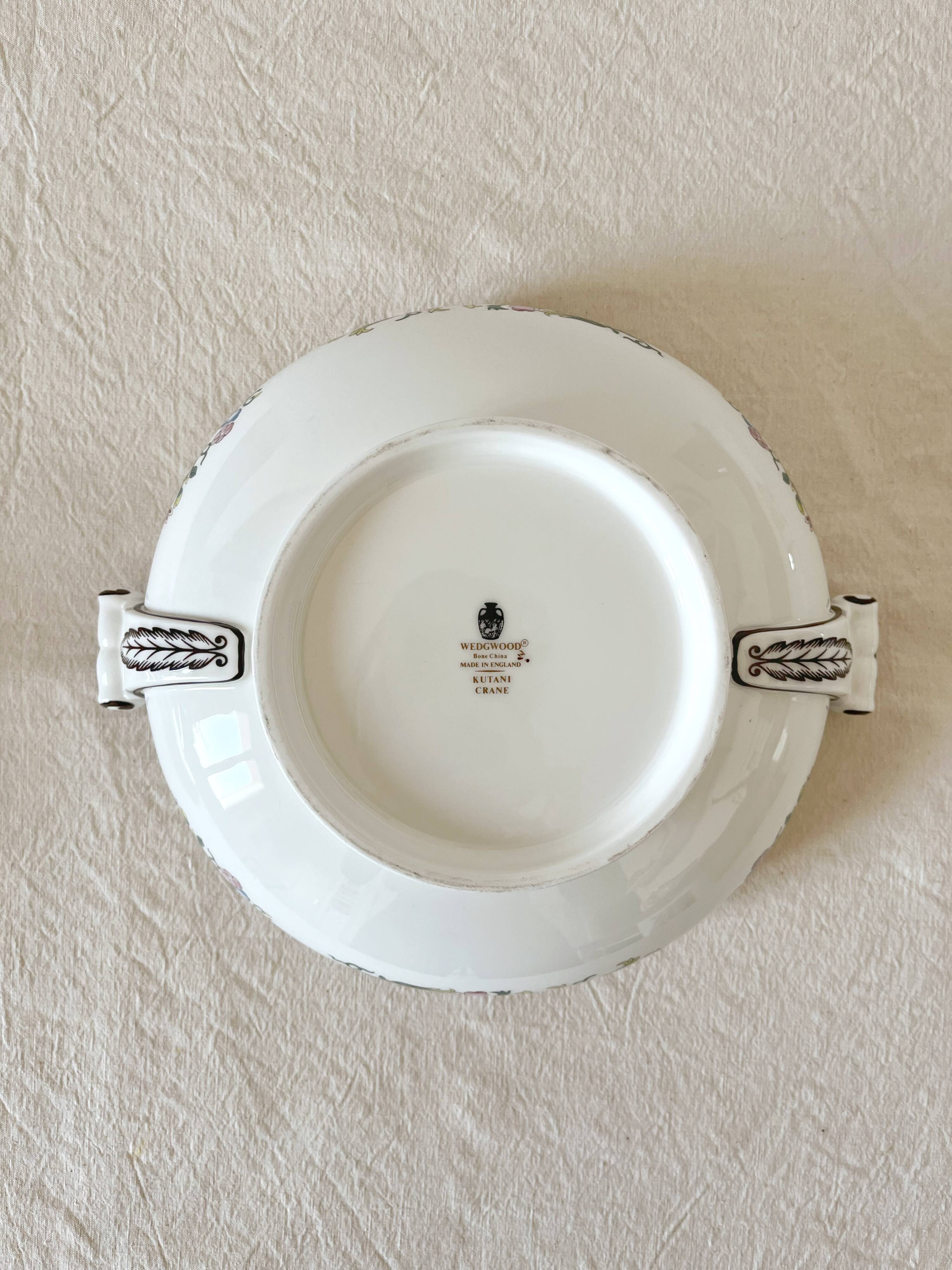 Kutani Crane Wedgwood English earthenware tureen