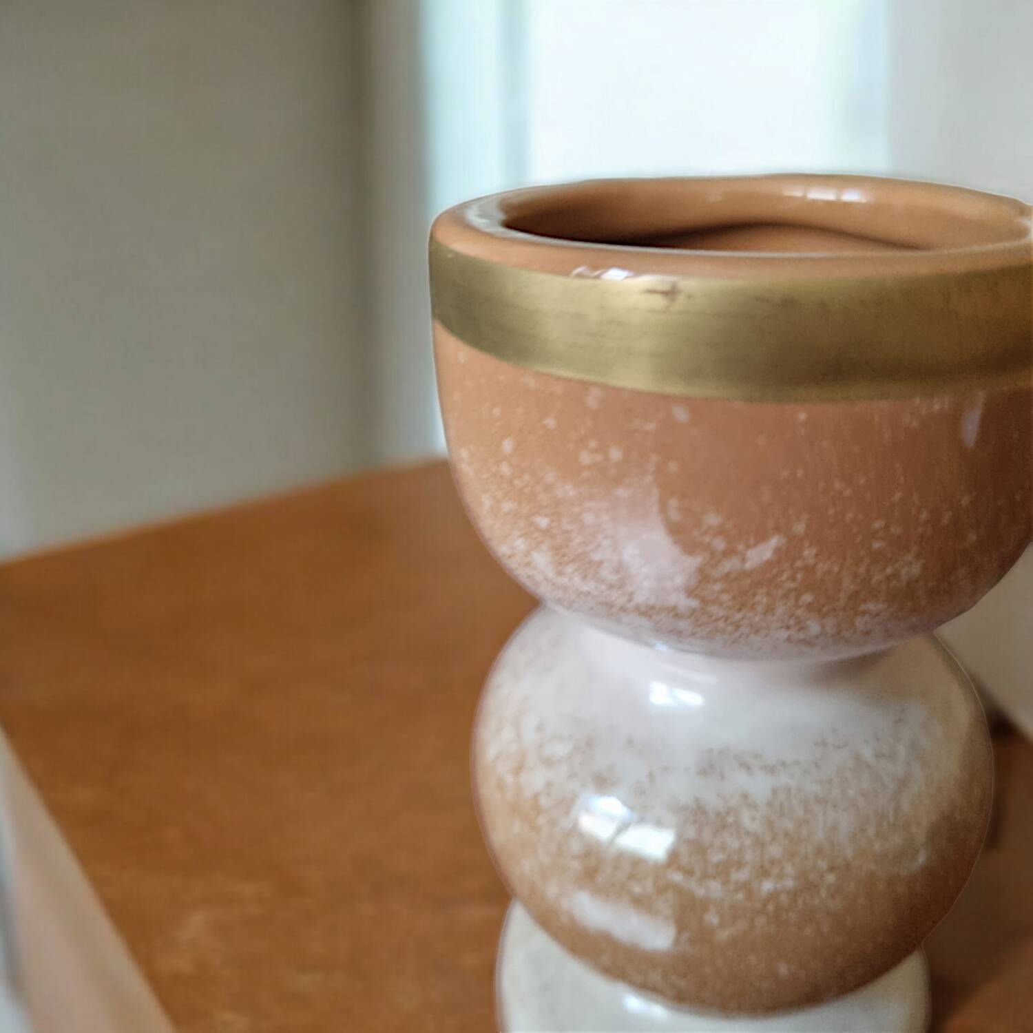 Ceramic vase or candle holder