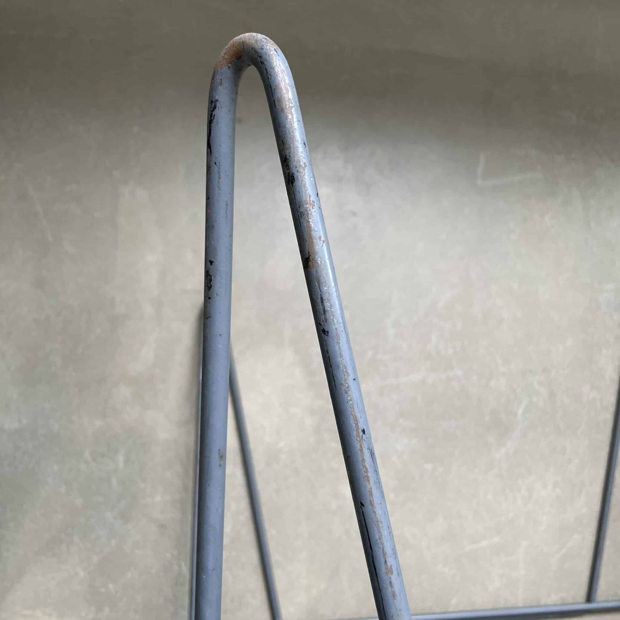 Minimalist, industrial side or coffee table, Arnold Bueno de Mesquita, 1950s