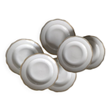 Set of 6 Sologne porcelain plates