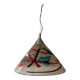 Vintage Murano glass conical pendant light