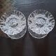 Pair of antique Arques crystal candlesticks