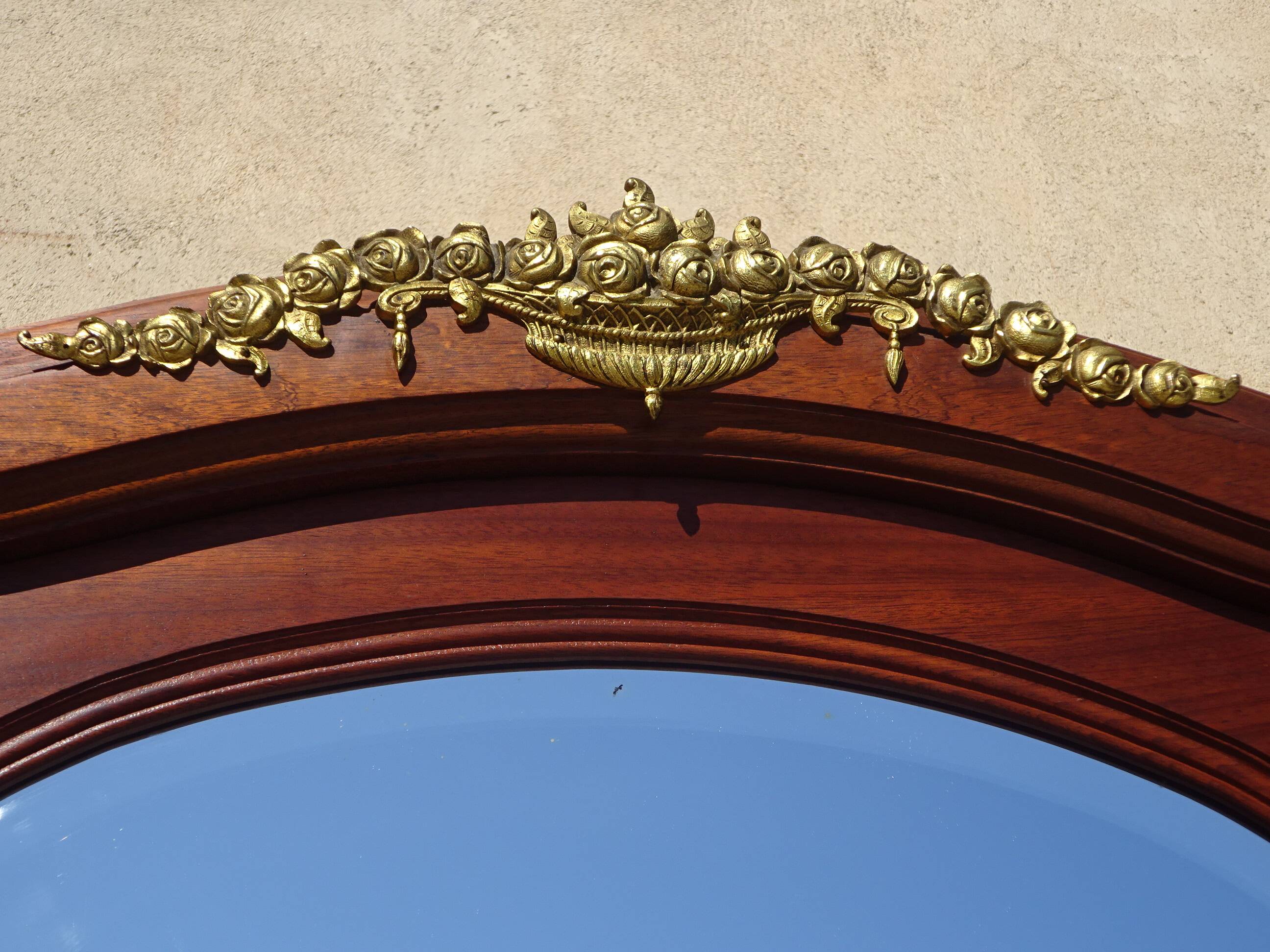 Louis XVI style mahogany cabinet