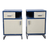 Pair of Bauhaus nightstands, Czechoslovakia, 1930s