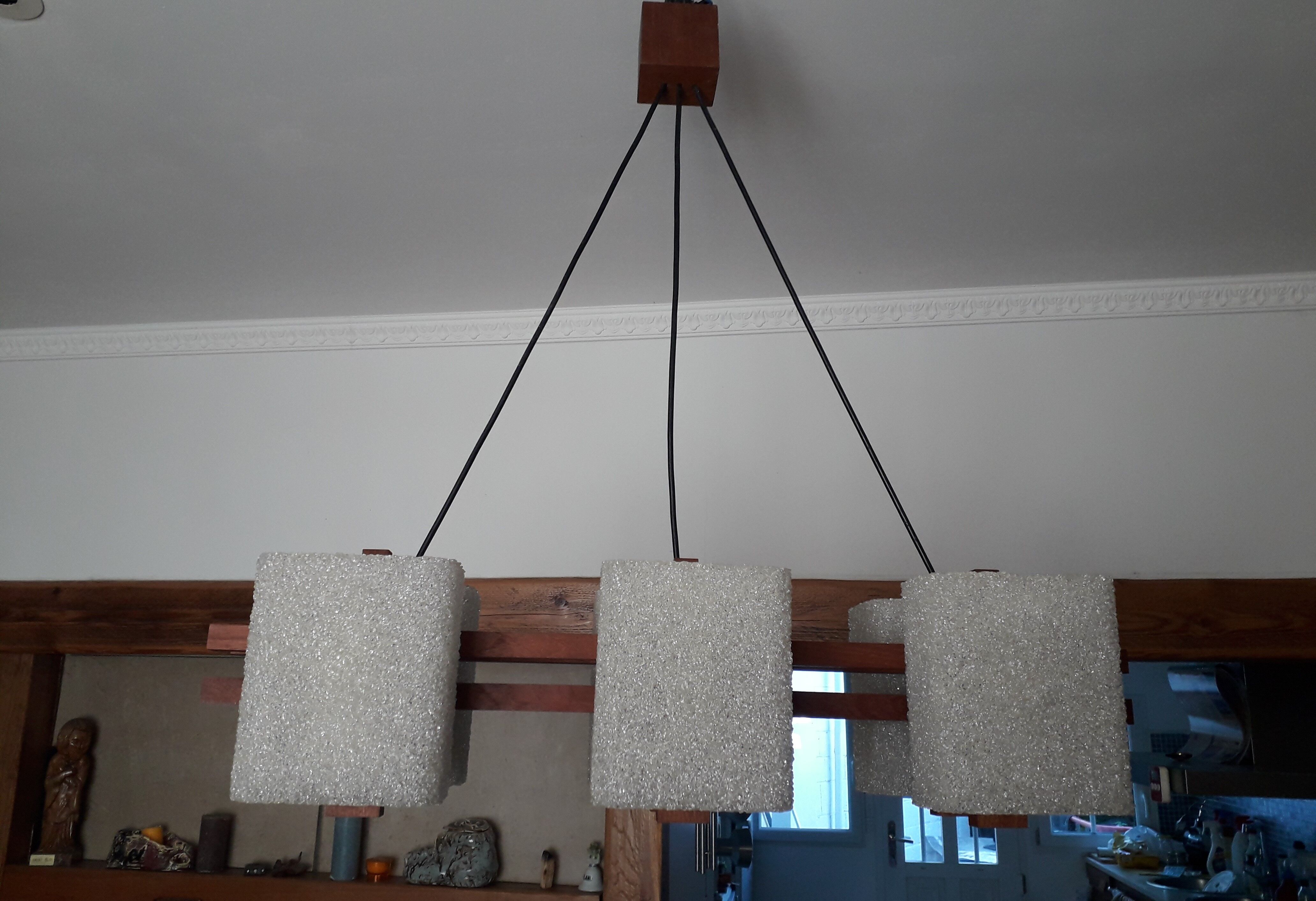 Scandinavian teak and perspex 60's