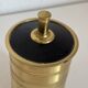 Vintage 1960 cigarette case, gold and black dispenser box - 13 x 7 cm