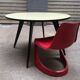 Table pieds compas année 50 formica ronde