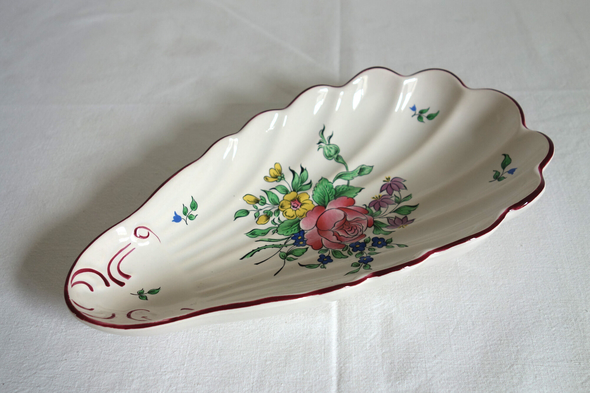 Earthenware ravier Lunéville K-G