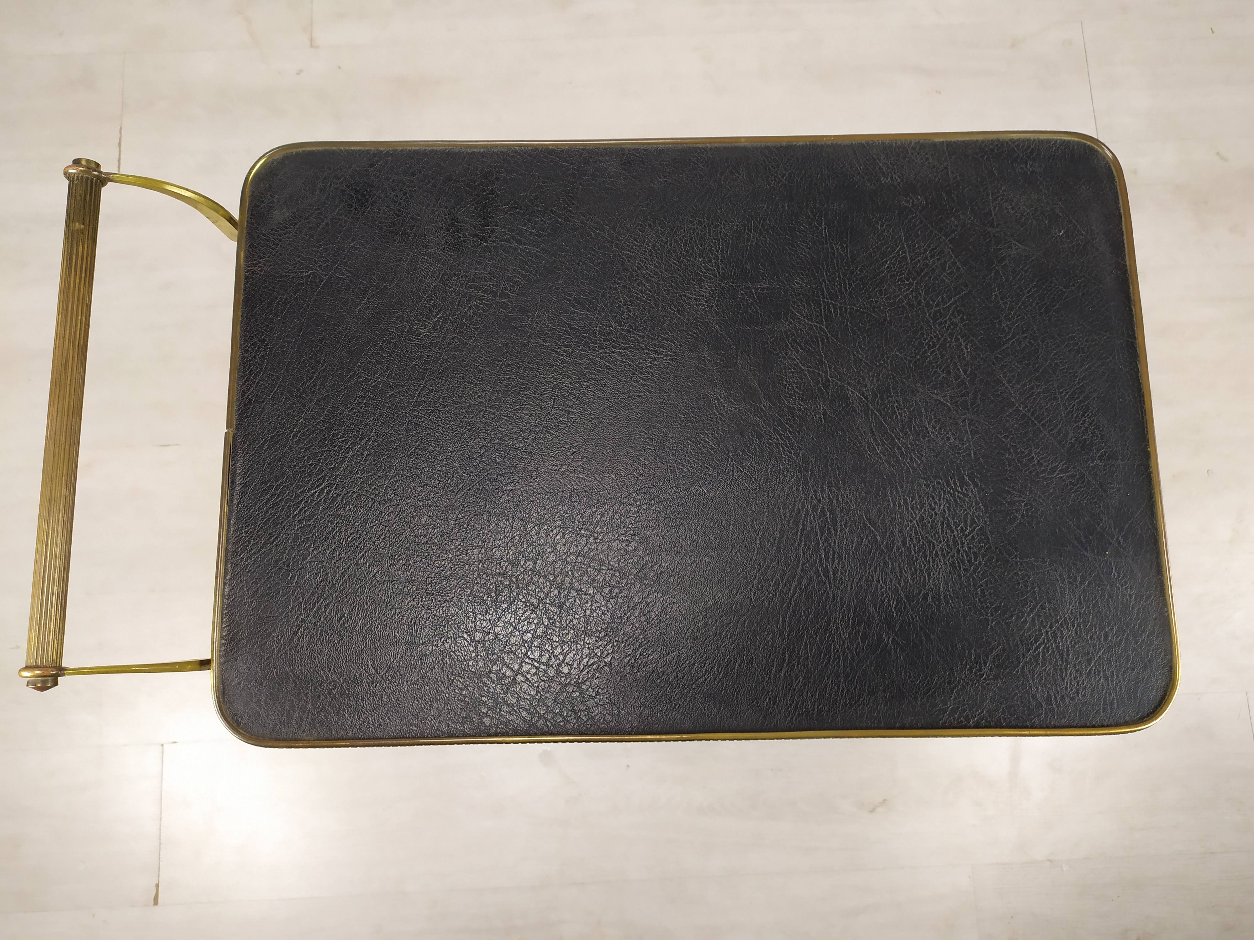 Vintage brass bar service