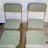 4 vintage folding chairs Lafuma Chantazur