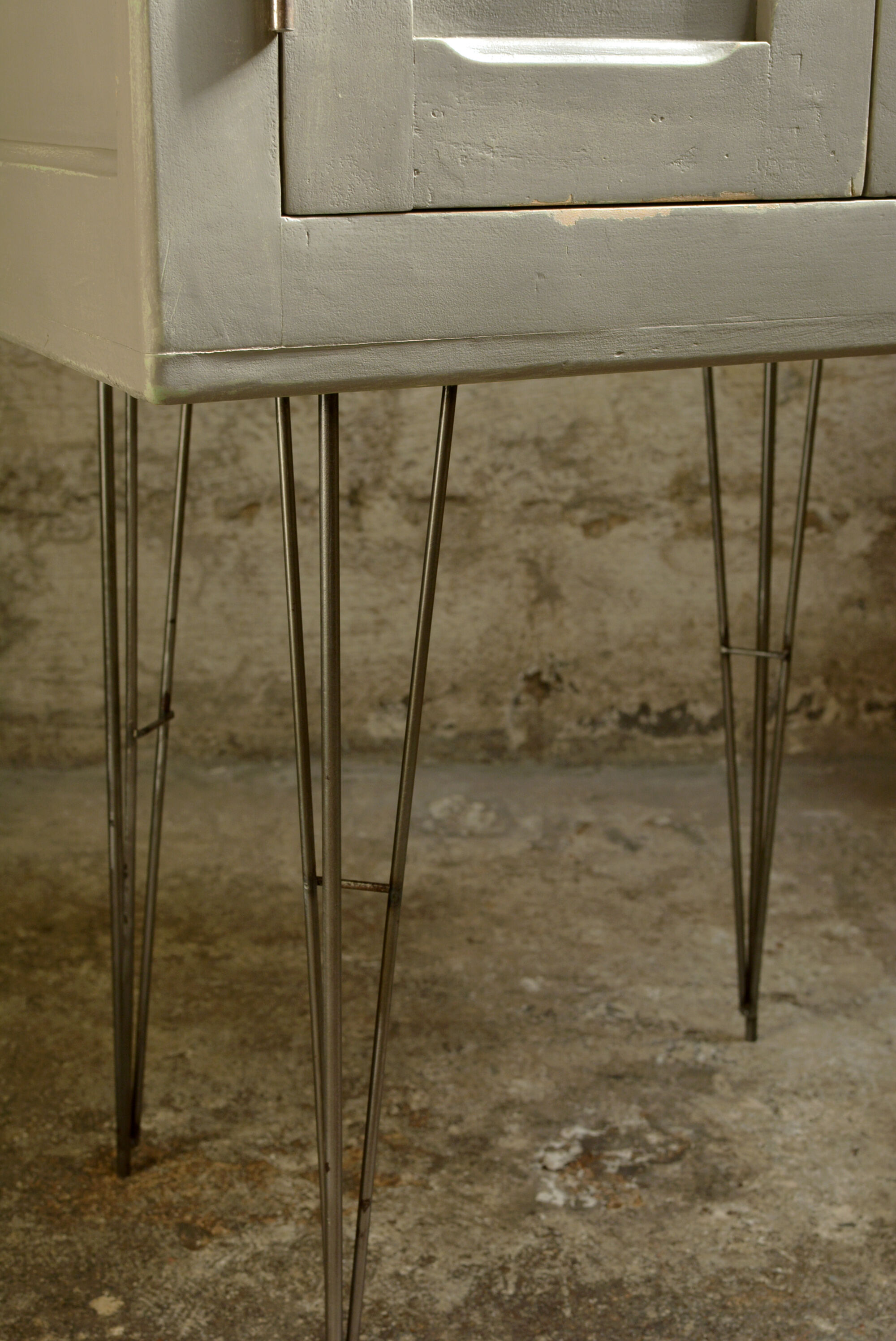 Vintage storage furniture on feet