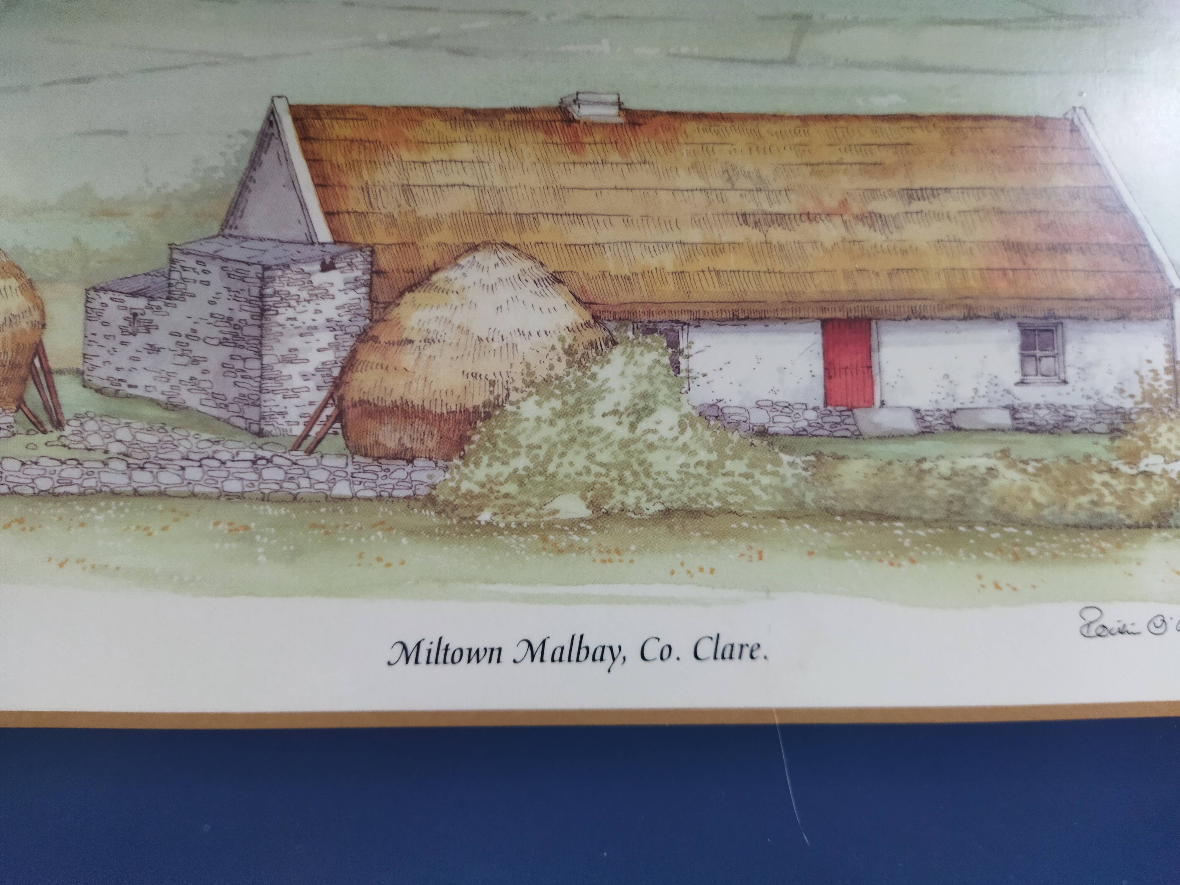 Placemats "Traditional houses of Ireland"