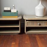 Vintage Maugrion bedside tables