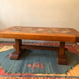 Oak and ceramic coffee table