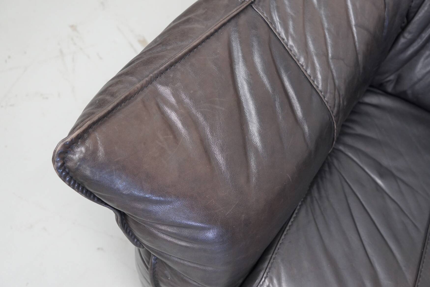 Brown Leather Andes Sofa by Gerard van den Berg for Montis, 1970s