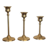 Scandinavian vintage brass candle holders
