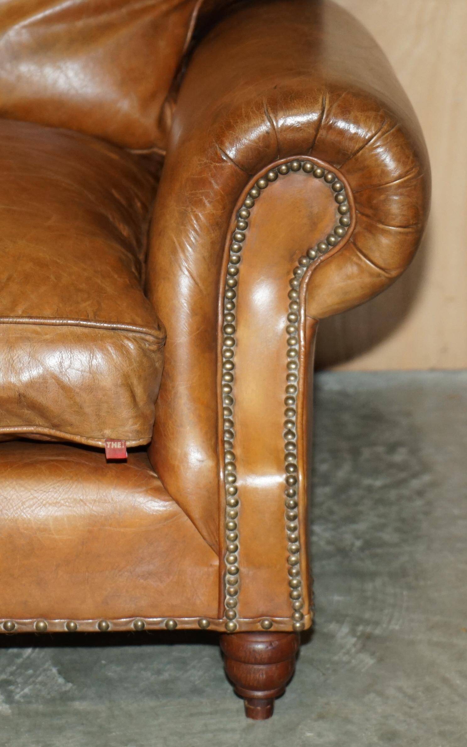 Balmoral Heritage Leather Sofa by Timothy Oulton