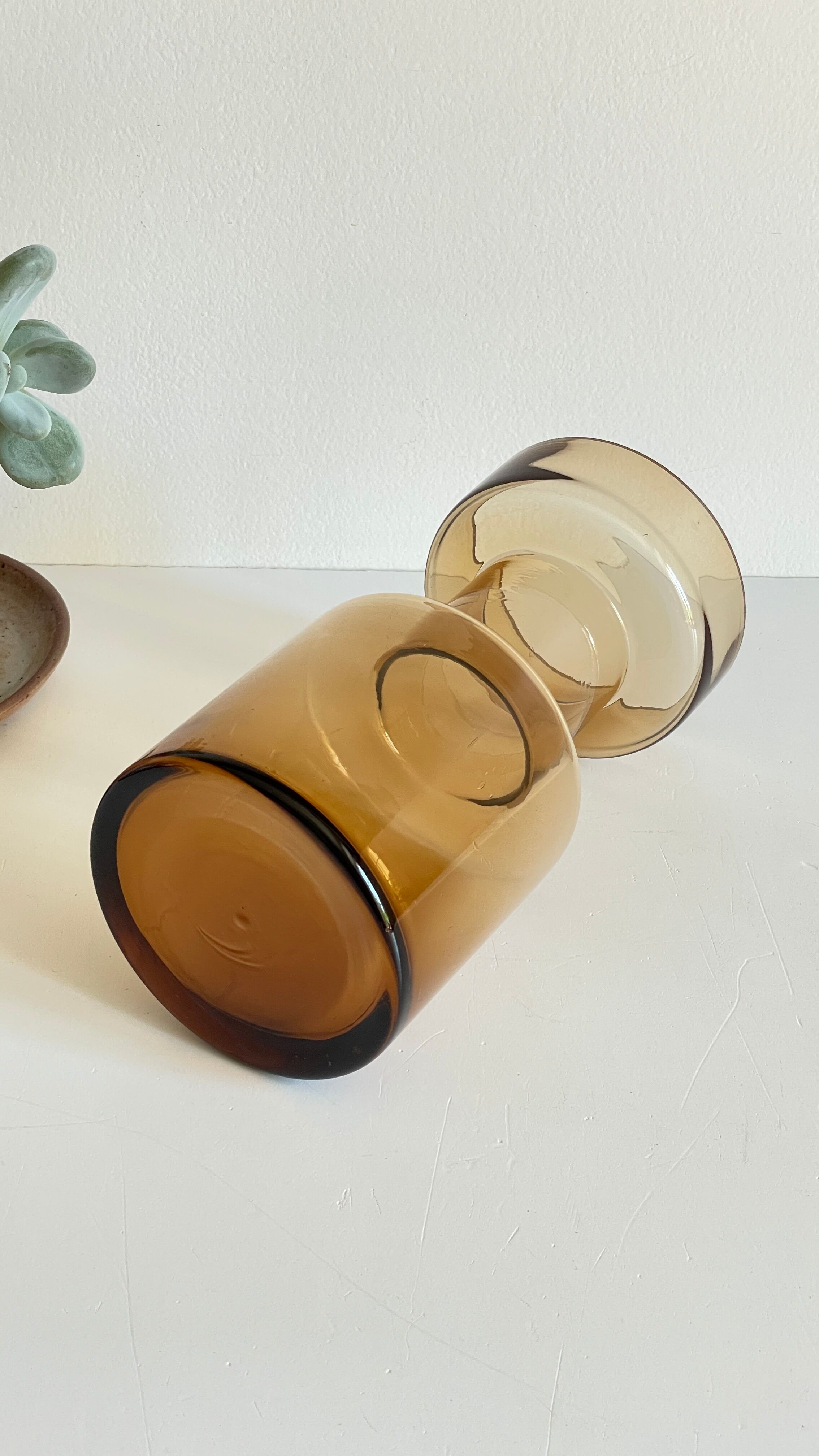 Vase design in blown glass 70s