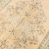 Mustard Yellow Vintage Rug, Handmade Persian Rug, 180x277 Cm