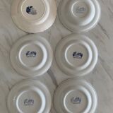 Blue Pyroblan Porcelain Plates