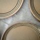 4 ceramic dessert plates, sarreguemines art workshop, france 1970