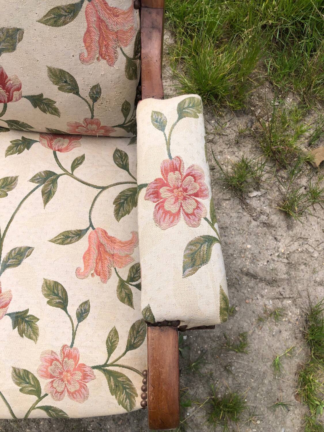 Voltaire armchair in cherry wood