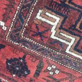 Antique tribal rug turkmen belutch 19th century handmade 104x237 cm
