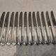 12 silver-plated table knives by silversmith Ravinet Denfert Brantome