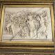 Marble high relief by François Duquesnoy "Putti, garlands and flowers" Paris