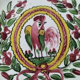 Trio of plates with rooster - Eastern earthenware