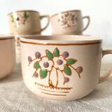 Old Longwy Colette cups