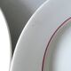 Set of 6 hollow plates, terre de fer saint amand, model antibes