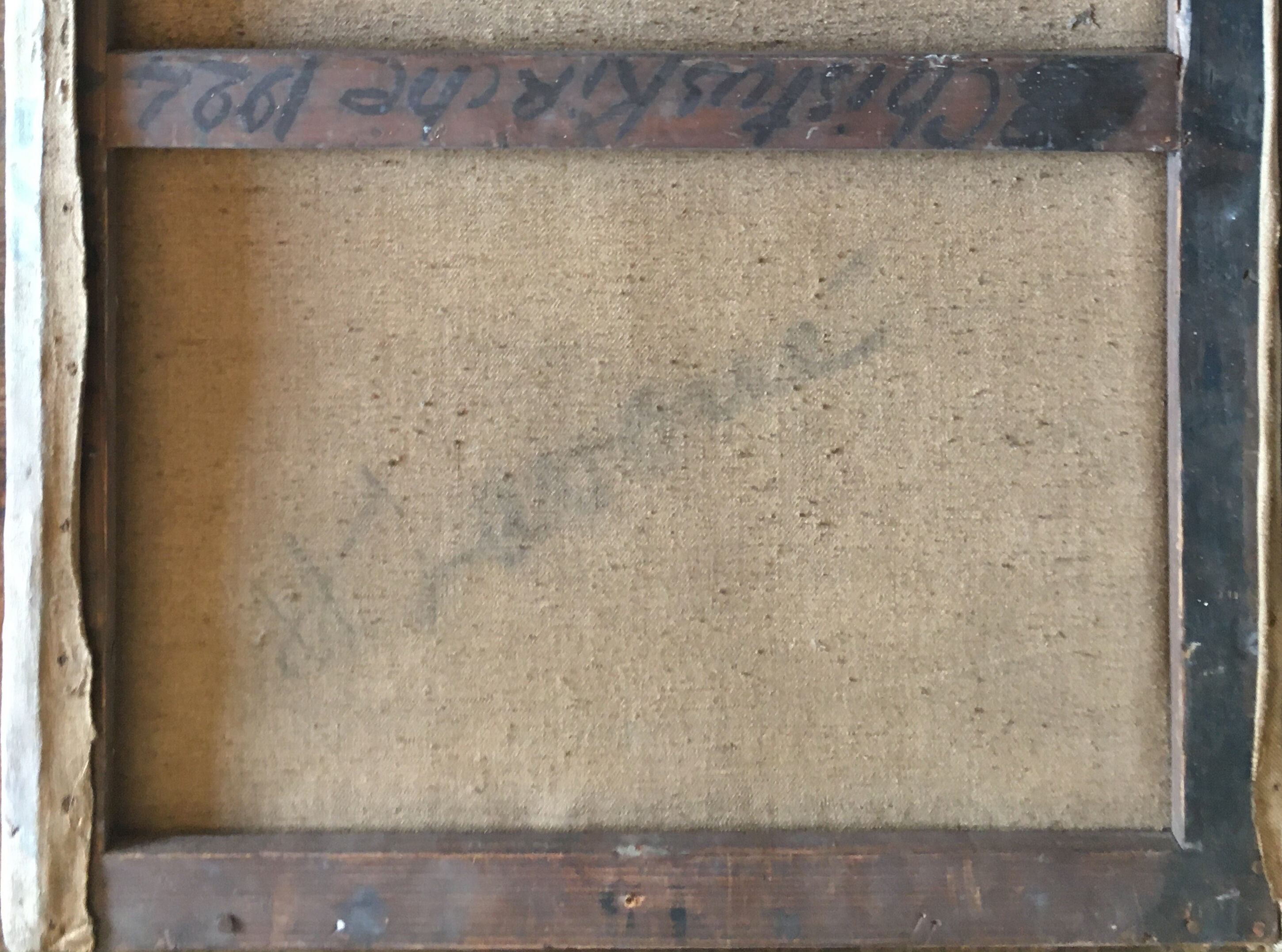 Painting ChristusKirche Mainz by Henri LAVOUÉ (1883-1972) in 1924