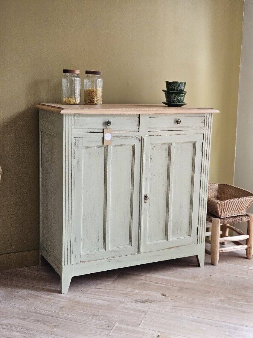 Vintage Parisian buffet with patina in solid wood | Léonie