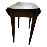 Round wooden folding coffee table