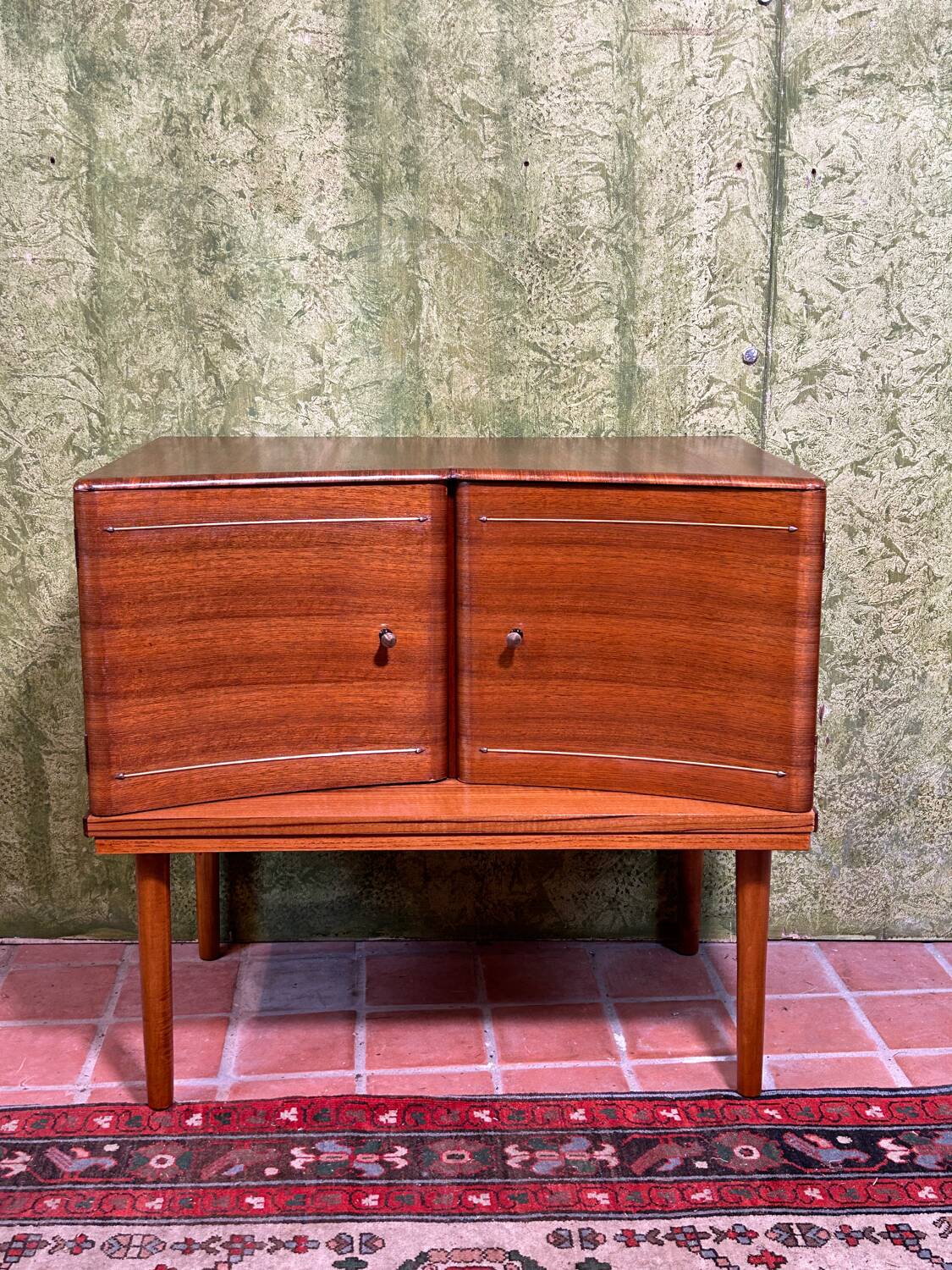 Mid century retro vintage teak small cabinet 1960