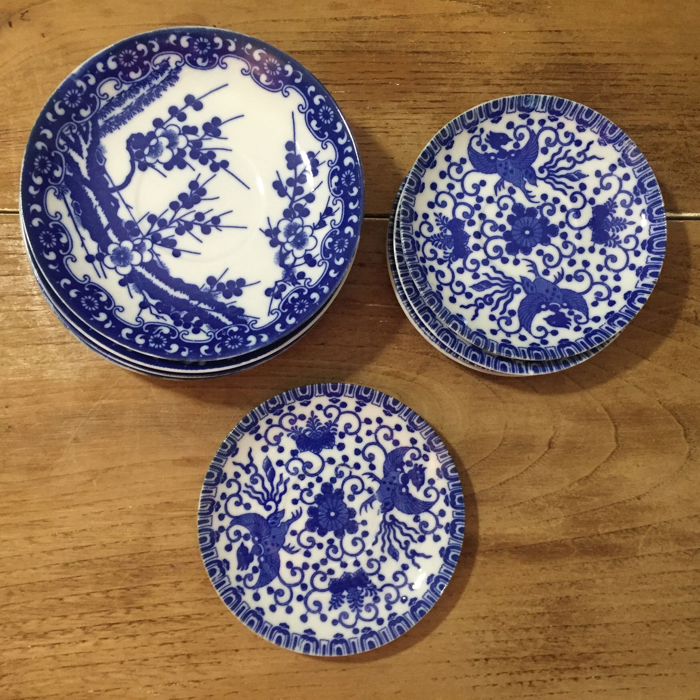 11 Cobalt blue bread plates