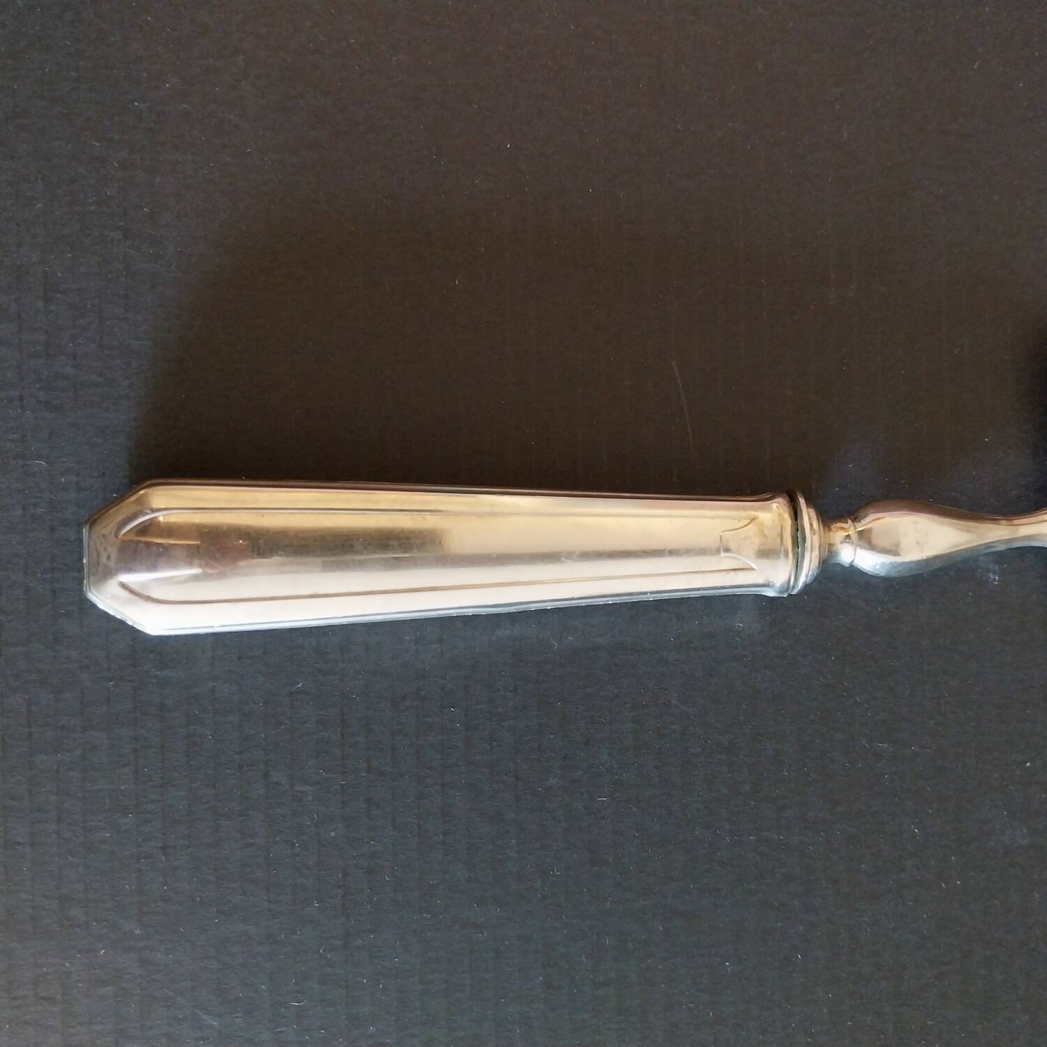 Antique silver-plated pie server