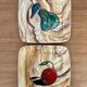 Pair of plates signed Grandjean Jourdan