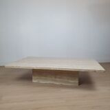 Travertine coffee table