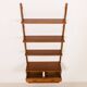 Scandinavian mid century teak wall unit with a console, 1960s