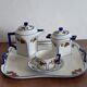 Coffee service in porcelain A. Lanternier & Co Limoges. 1960s.