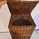 Panier à linge vintage en rotin tressé