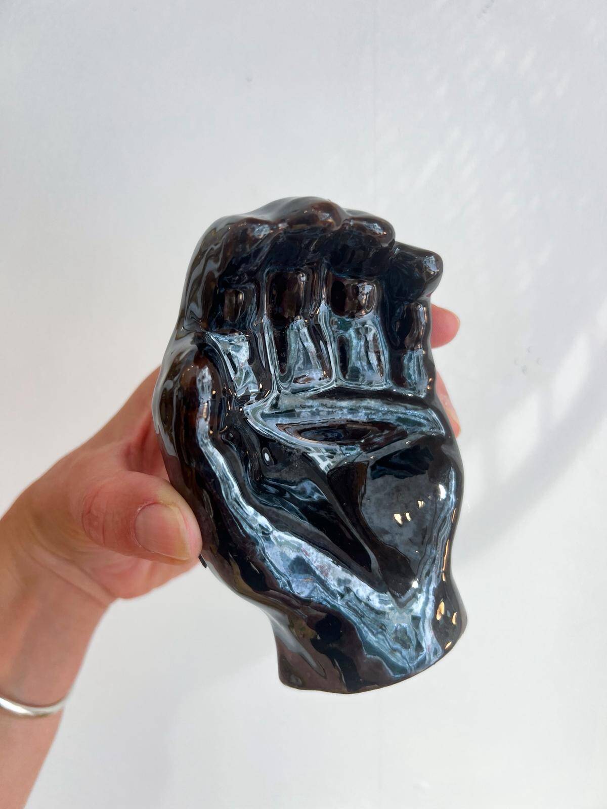 Handmade ceramic hand