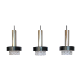 Lot de trois suspensions pendants Raak 1970