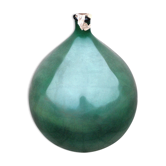 Demijohn of 20 liters in green blown glass - Round bottle Old canister