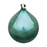 Dame-jeanne de 20 litres en verre soufflé vert bouteille ronde bonbonne ancienne